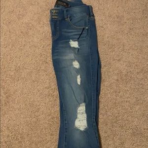 Torrid Distressed Jegging Jeans